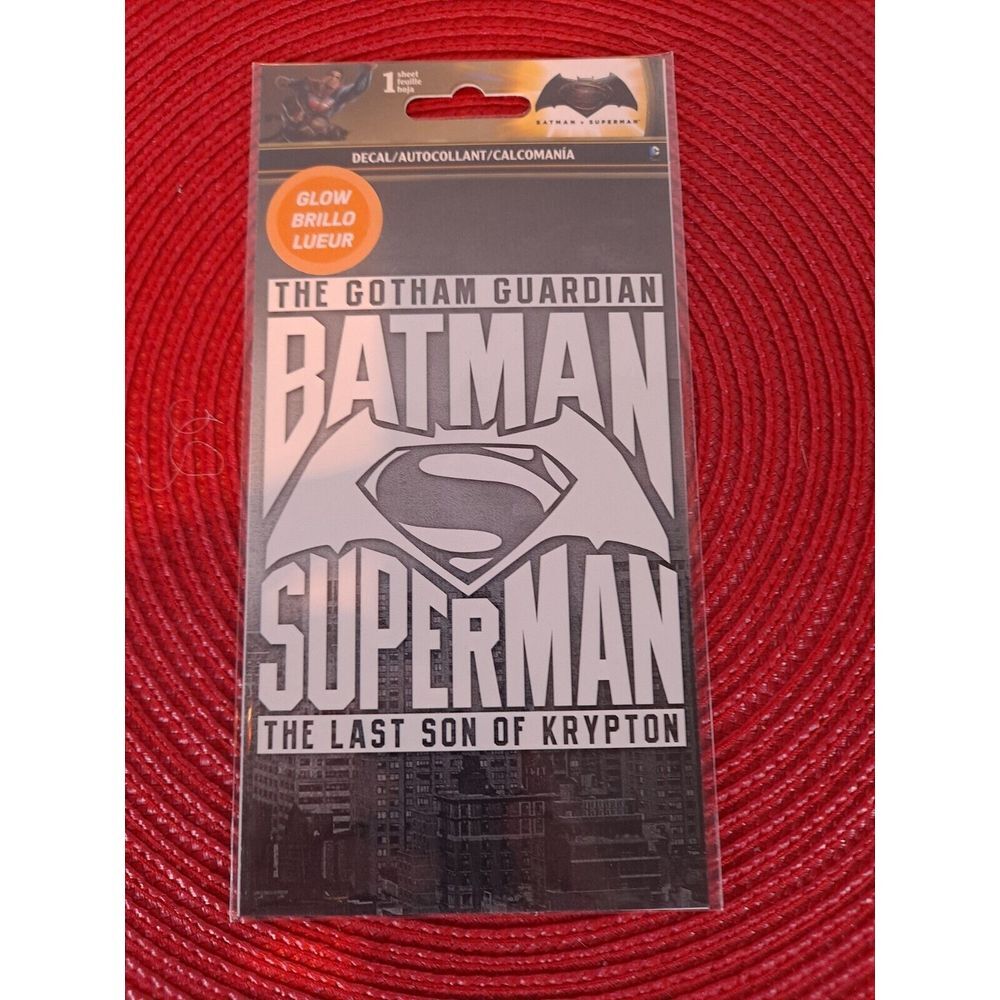 Batman Superman Decal - The Gotham Guardian - The Last Son of Krypton